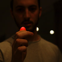 Glowing thumb