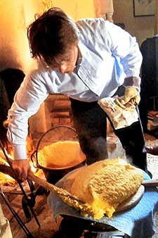 Making polenta