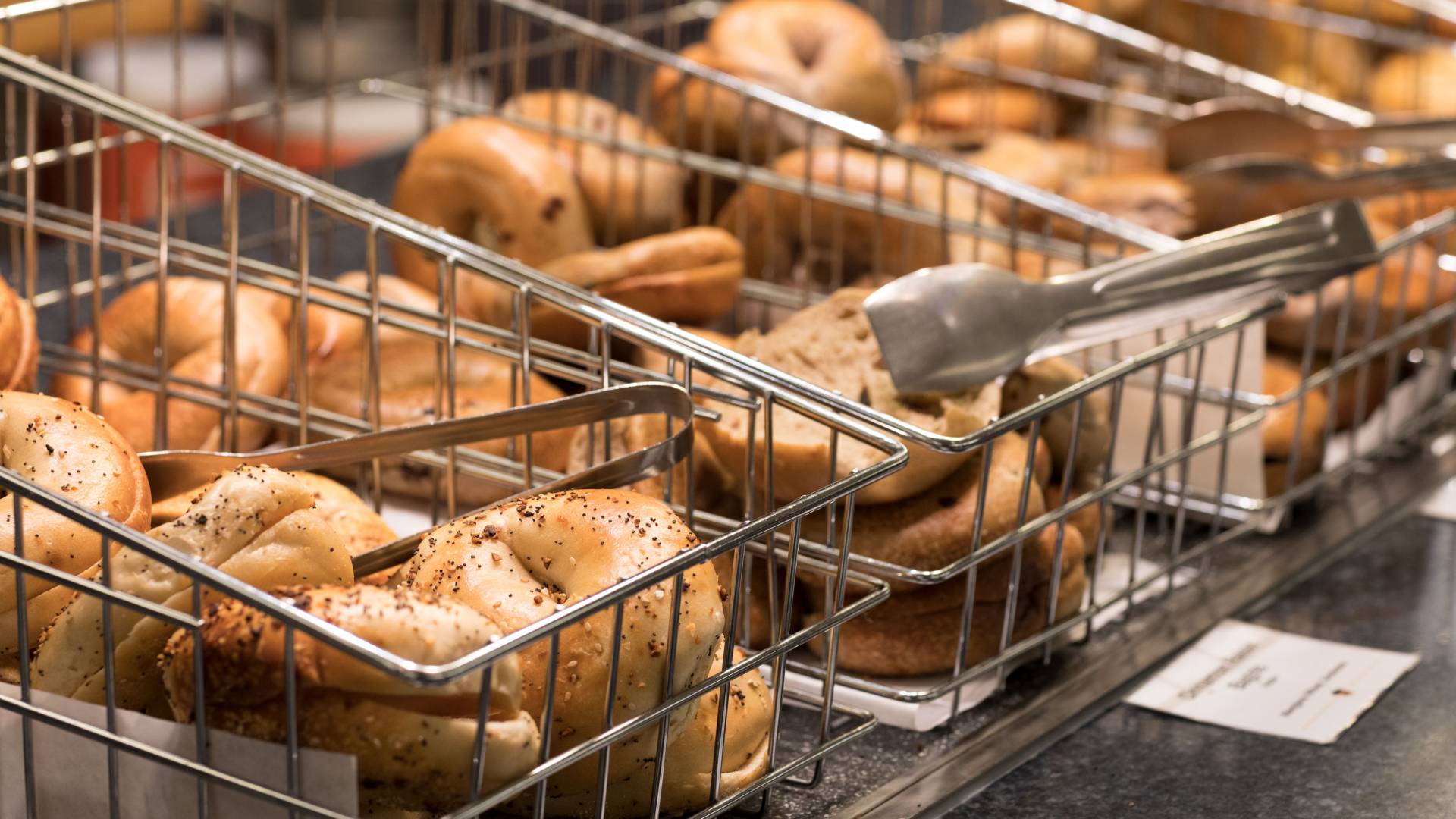 Basket of bagels