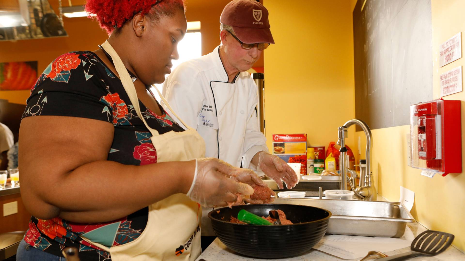 HomeFront clients cooking