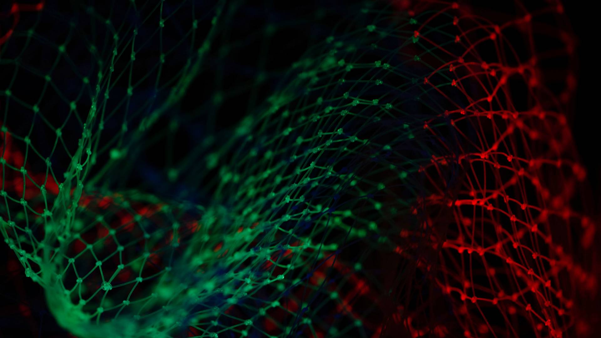 mesh on a dark background