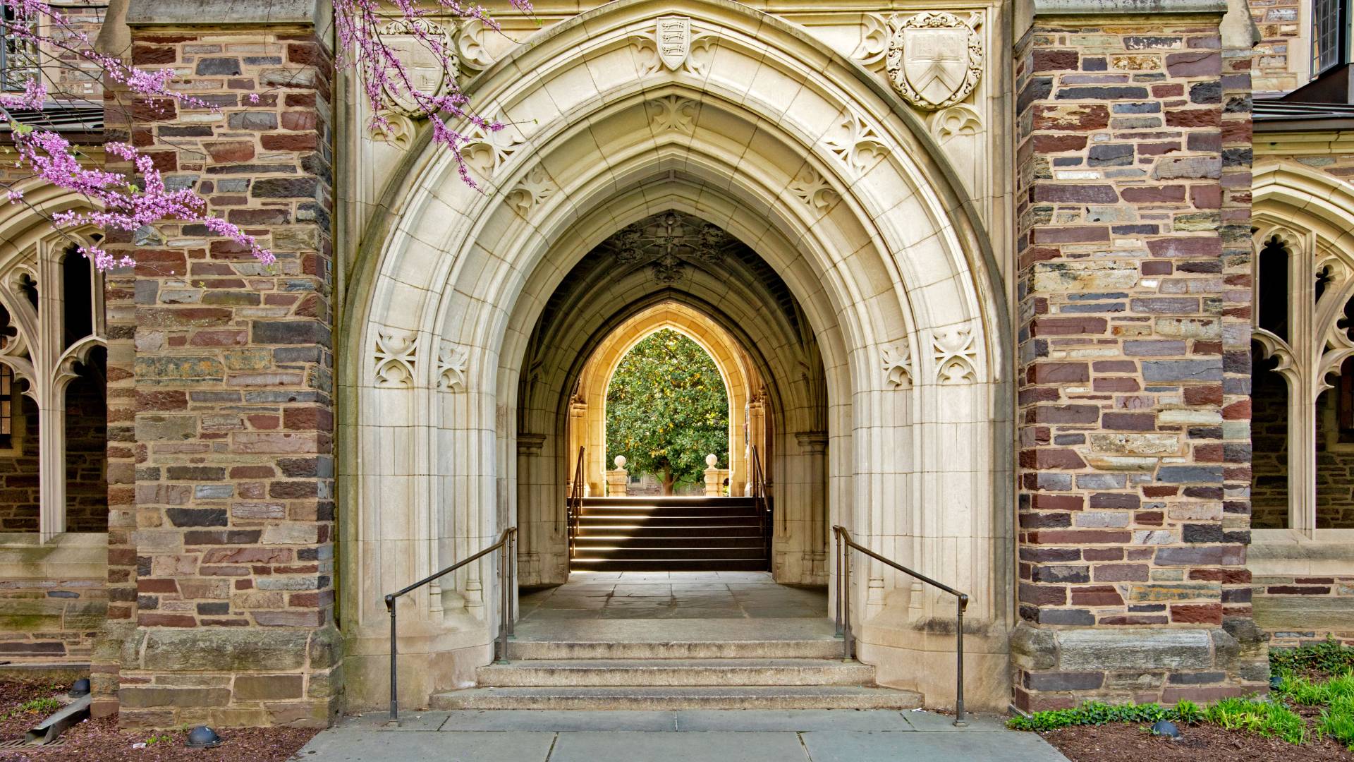 Archway through a Princeton building