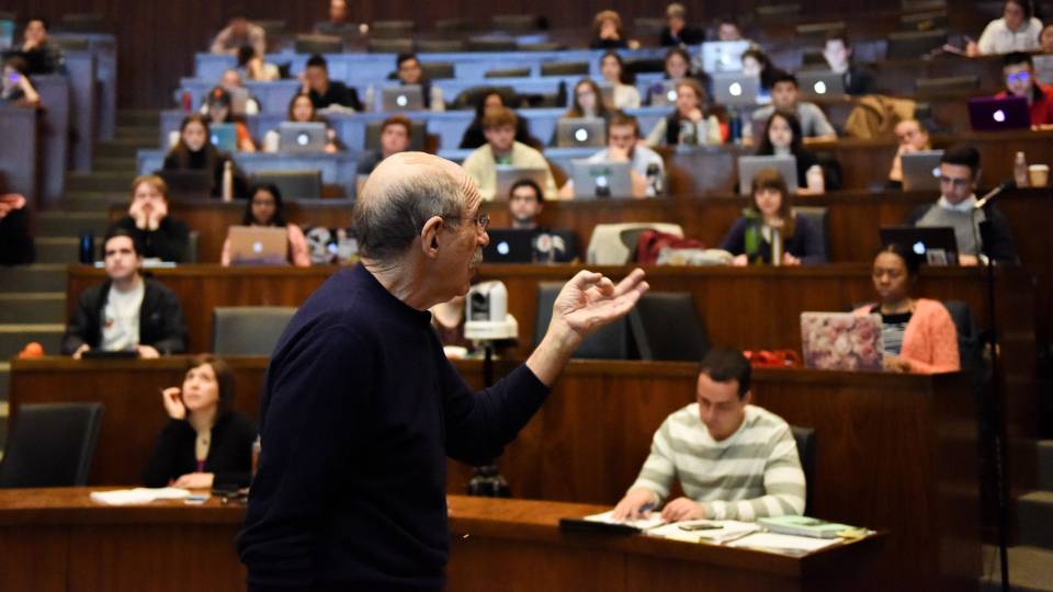 Michael Oppenheimer teaching class