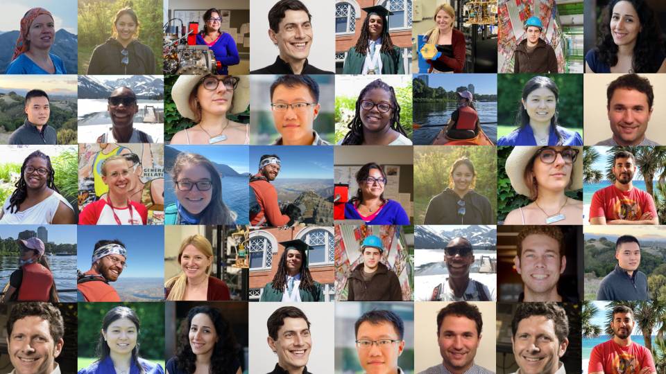 Collage of physicists' faces