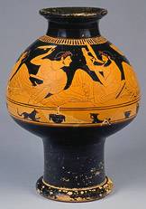 Red figure psykter