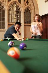Playing pool