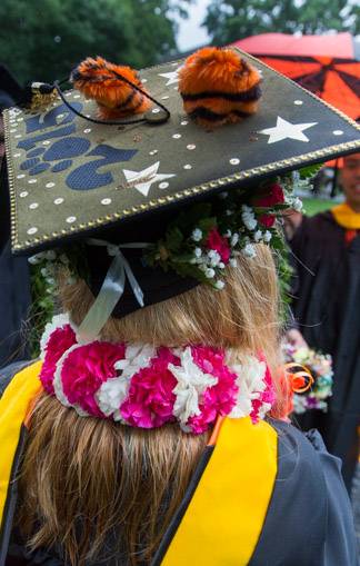 Decorated 2015 hat
