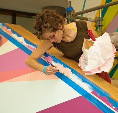 woman painting